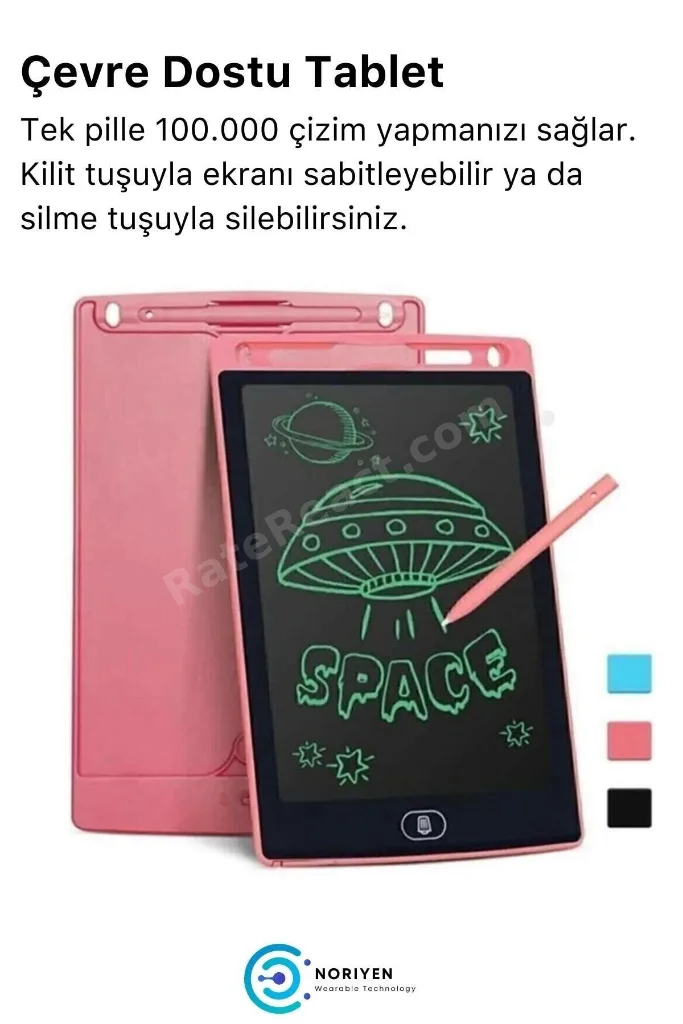 Lcd Ekranlı Kalemli Dijital Çizim Tableti Yazı Tahtası Boyama Resim İçin Akıllı Çocuk Tablet 8,5 Inç
