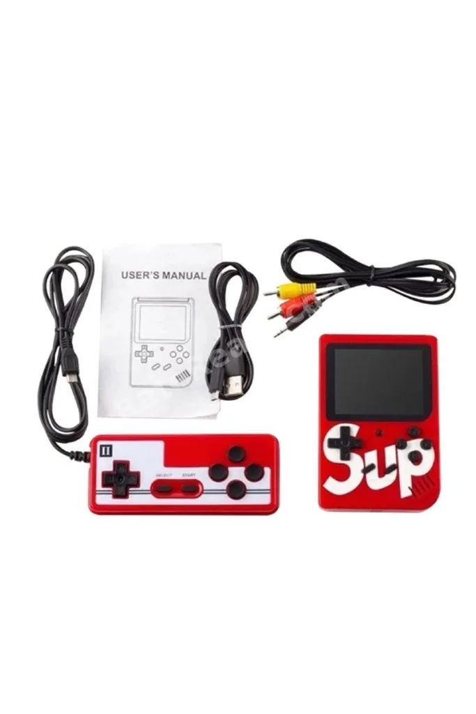Atari Mini Video Oyun Konsolu 400 Oyunlu Gameboy Kırmızı