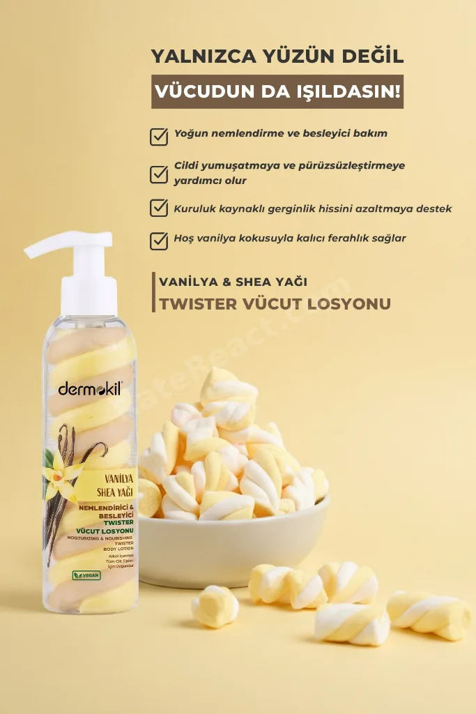 Vanilya Shea Yağı Twister Vücut Losyonu 200 ml
