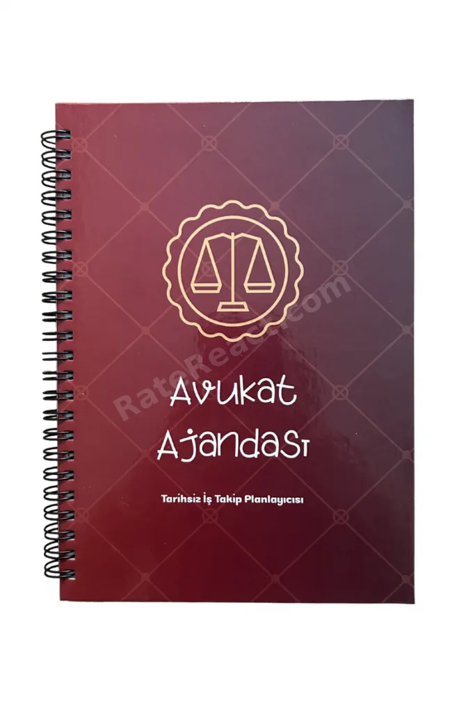 Avukat Ajandası Dava Ve Dosya Takip Planlayıcı - Tarihsiz Adliye Ve Ofis Defteri
