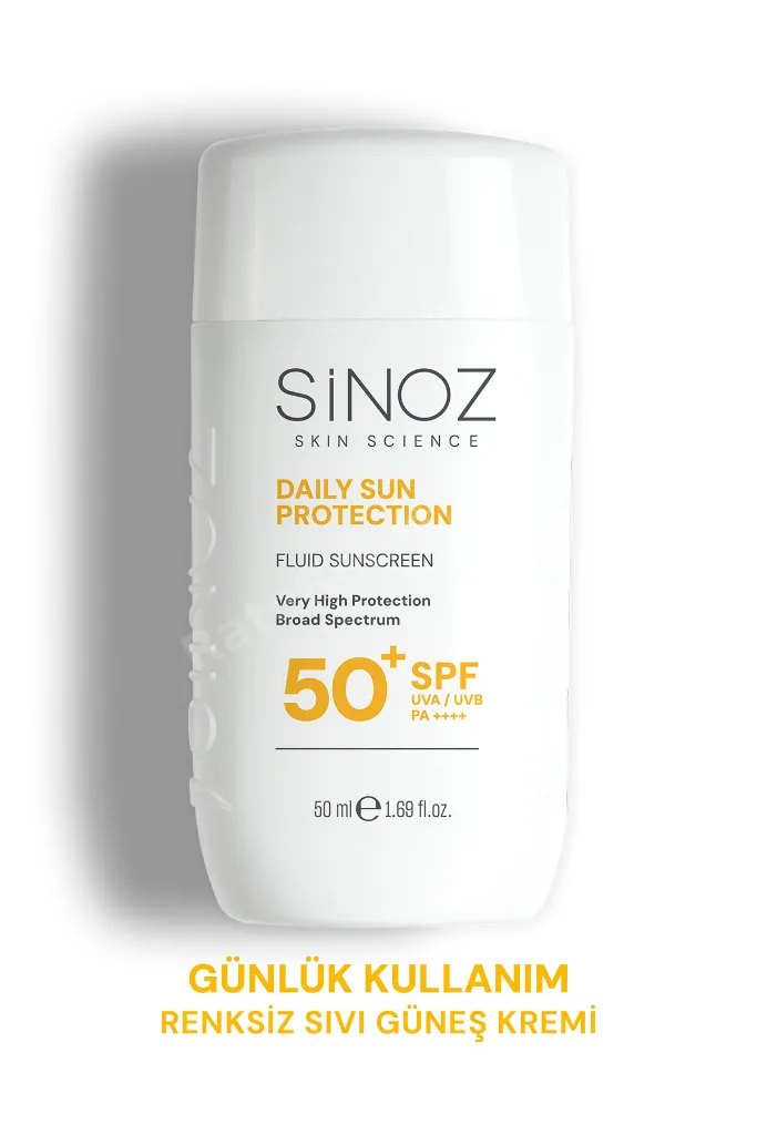SPF50+ Günlük Kullanım Sıvı Yüz Güneş Kremi-Yeni Nesil Güneş Filtreleri-Hibrit Formül-PA++++ 50ml