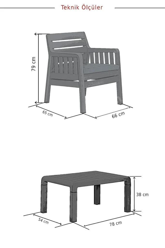 Lara Home 3+1+1 S Bahçe Takımı