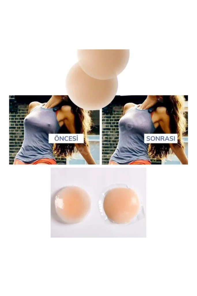 Göğüs Ucu Silikon Güğüs Ucu Kapatıcı Pad Bant Yıkanabilir Bikini Altı Kapatıcı