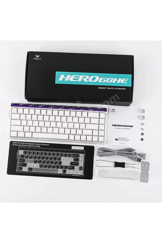 Hero 68 HE Manyetik Klavye Rapid Trigger Meteor Switch 8000Hz RGB Neon TKL Hot Swap Oyuncu Klav