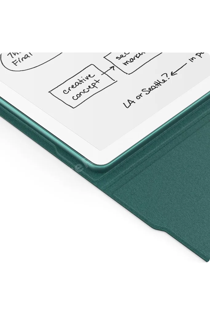 Kindle 32gb Scribe 2024 Orijinal Yeşil Premium Deri Kılıf ve Adaptör Seti