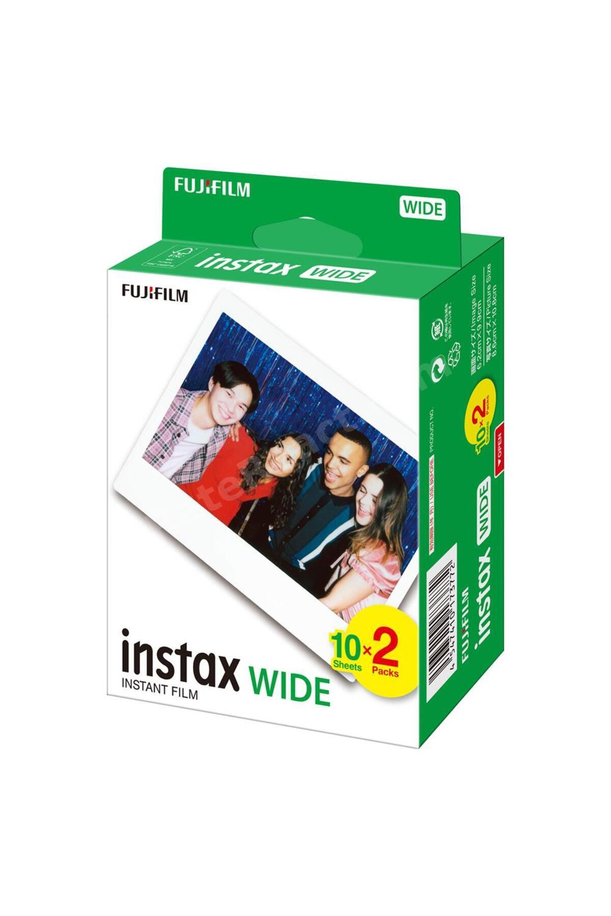 Instax Wide Evo Siyah Şipşak Anında Baskı Hybrid Fotoğraf Makinesi ve 20'li Film