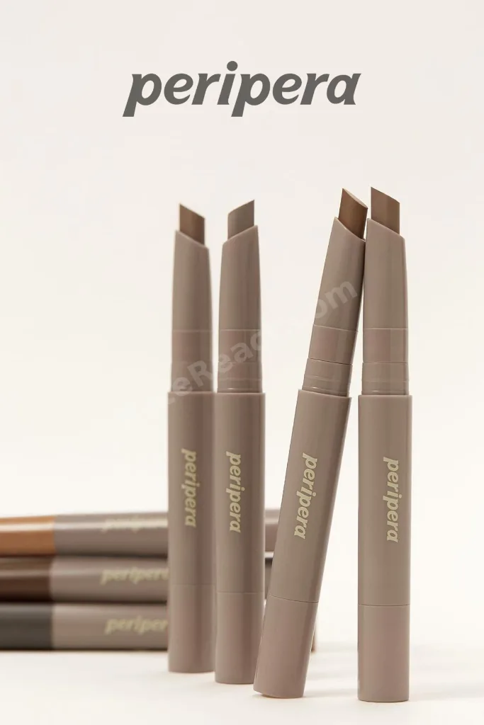 Pratik Uygulanan Çift Taraflı Kontür Stick PERIPERA V Shading Blending Stick (001 Natural Brown)