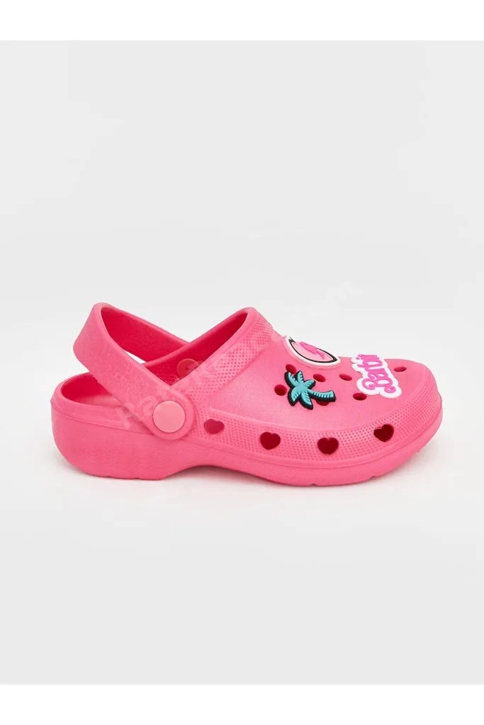GÜLİS GİYİM'DEN Pembe Barbie Lisanslı Kız Bebek Plaj Terliği