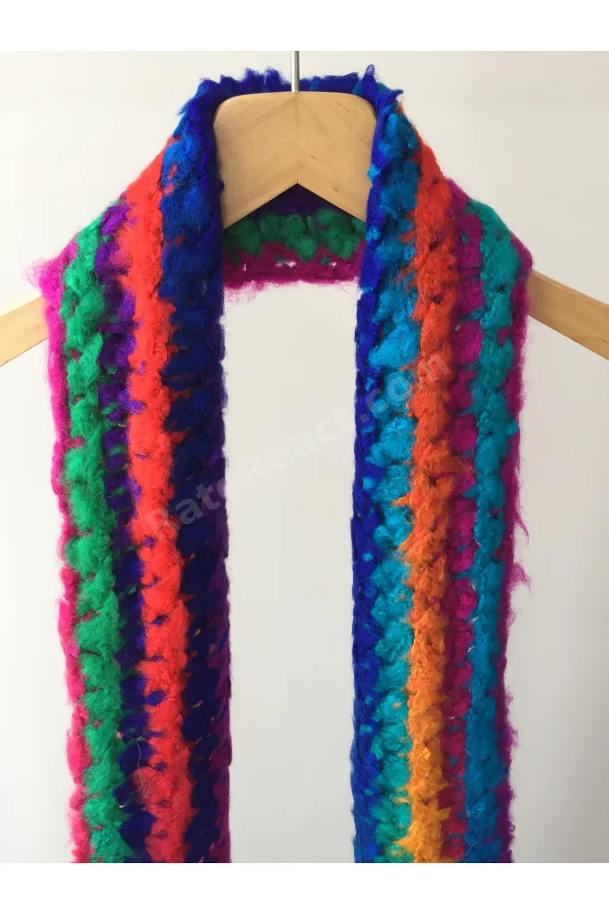 Mora Knit Atkı El Örgüsü Hafif Atkı (18x185cm 165g-MK33)