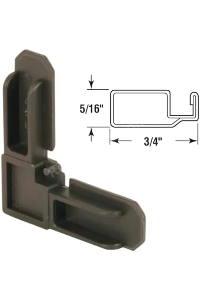 MP7728 – 50 Screen çerçeve köşe, 5/16 x 3/4 inç, bronz plastik, 50 adet 1268290