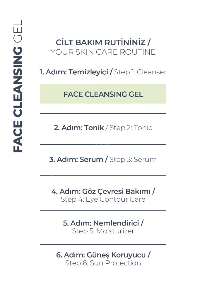 Arındırıcı & Gözenek Sıkılaştırıcı Yüz Temizleme Jeli - Face Cleansing Gel ( Glikolik Asit)- 200 ml
