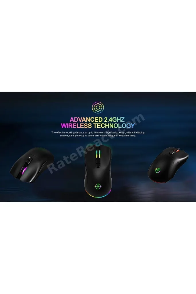 Game Over PRO WL 24.000 DPI 750 IPS 75G RGB Kablosuz FPS Gaming Oyuncu Mouse