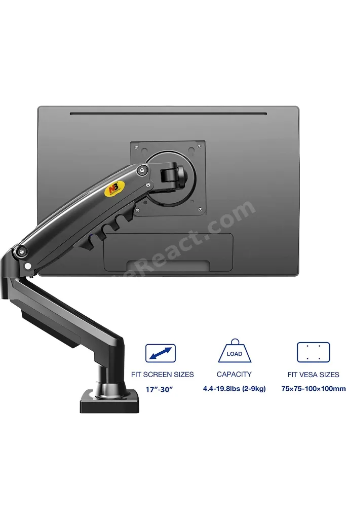 Nb F80 Tek Kol Amortisörlü Monitör Tutucu