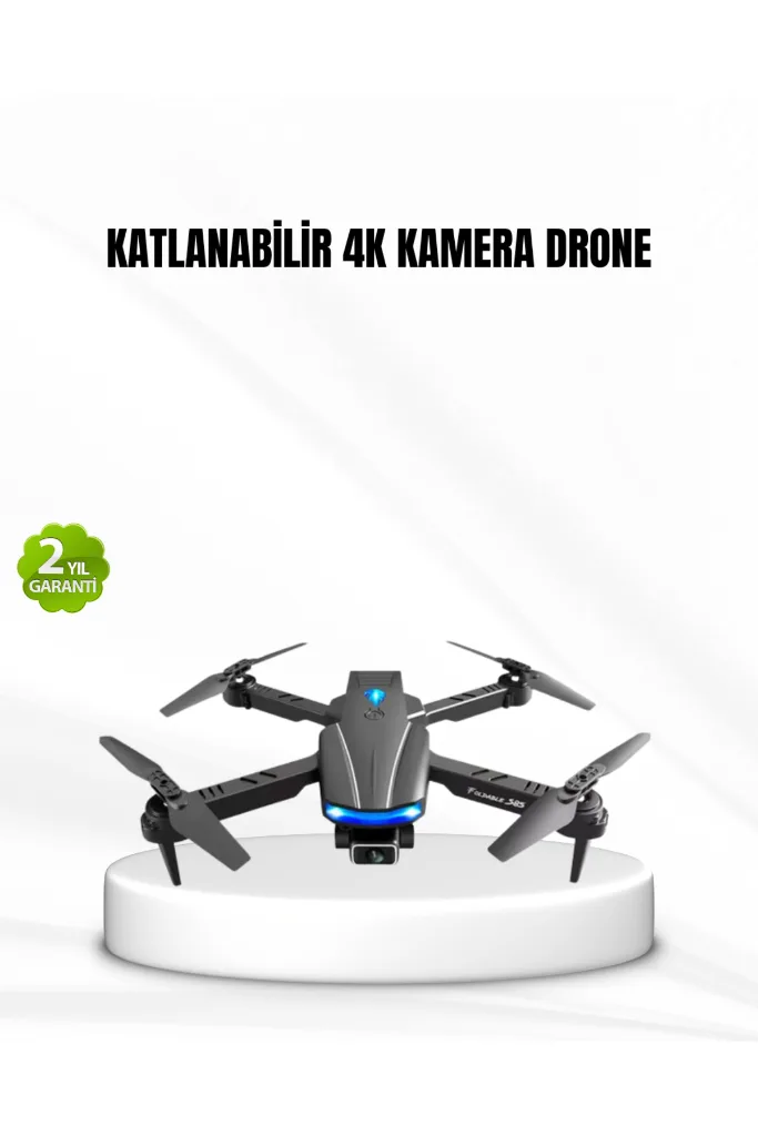SEMEGLBL Wi-Fi Bağlantılı 4K Drone Katlanabilir ve 360° (231624) Takla Özellikli
