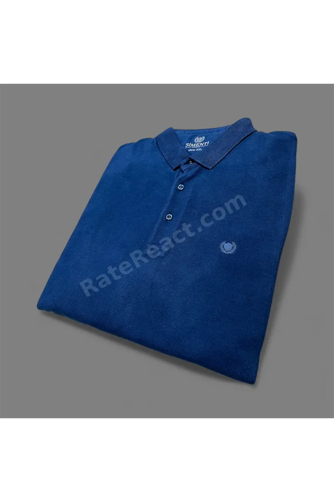BÜYÜK BEDEN (3XL-4XL)YUMUŞAK DOKU ,PAMUKLU ,POLO YAKALI, KAZAK MAVİ