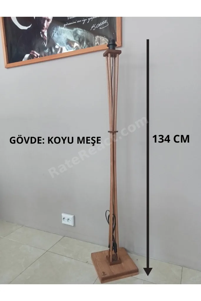 AHŞAP LAMBADER GÖVDE- KOYU MEŞE