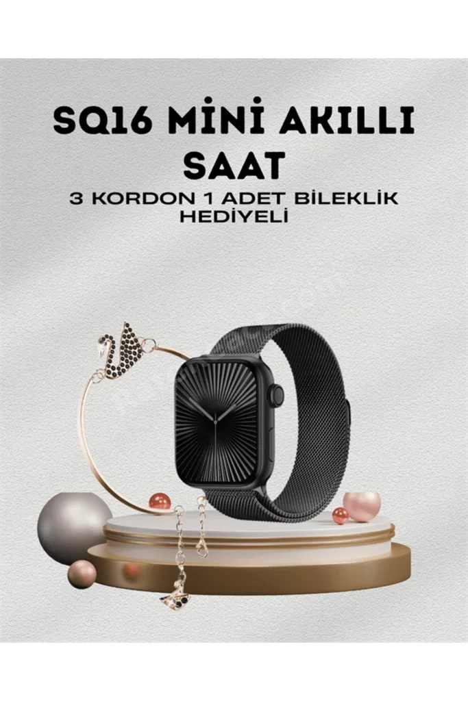 SQ-16 Mini Series 10 – Dokunmatik Akıllı Saat | Kalp Ritmi, Spo2, Uyku Takibi
