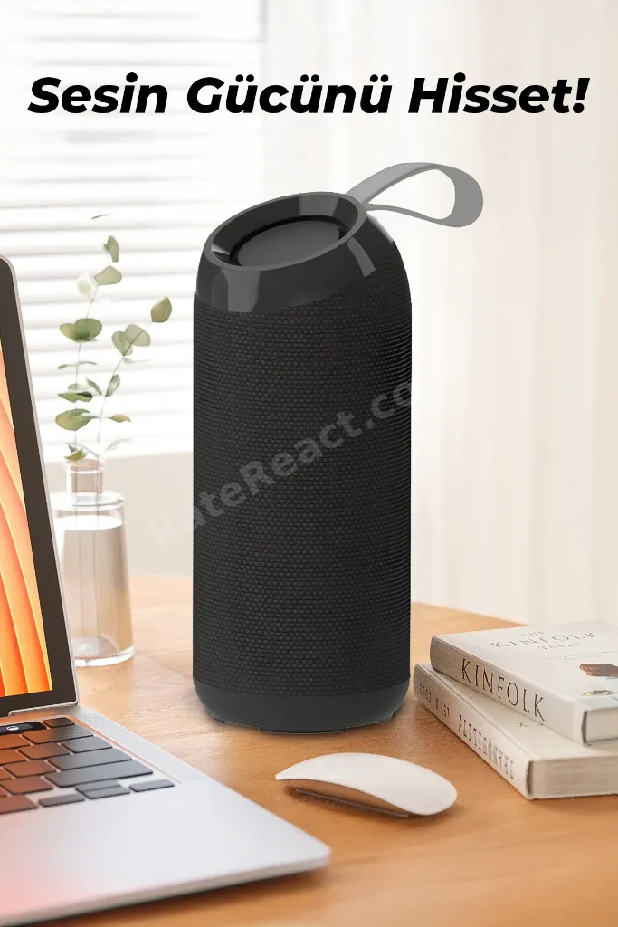 MH-82 Askılı Kablosuz Bluetooth Hoparlör | 5 W, 1200 mAh Batarya, Askı Kordonlu Taşınabilir