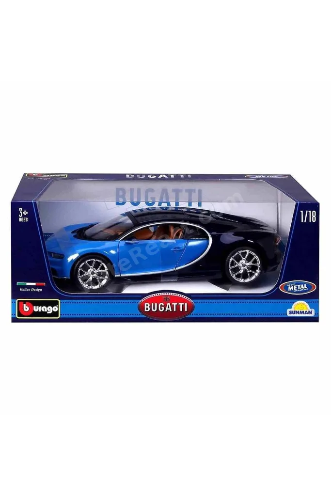 1011040 1:18 Bugatti Chiron Model Mavi Araba -Sunman