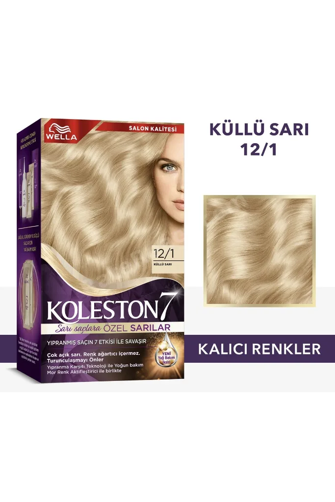 Koleston Supreme Kit Saç Boyası 12/1 Ekstra Küllü Sarı