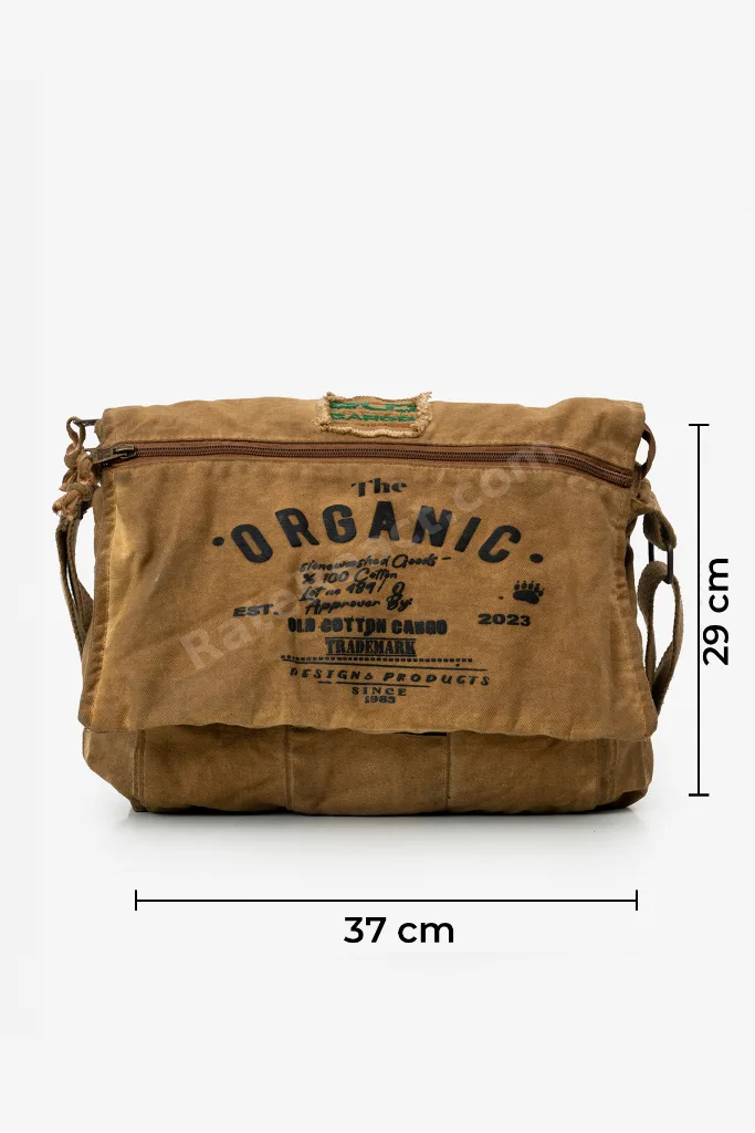 Salaş Omuz Çantası Pamuk Postacı Laptop Okul Seyahat Günlük Vintage Retro - Mulater Bag 8128