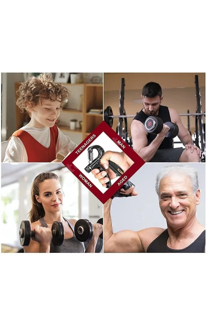Orijinal Sayaçlı El Yayı 60 Kg - 5 Kg Ayarlanabilir 1 Adet El Yayı Bilek Kas Güçlendirici