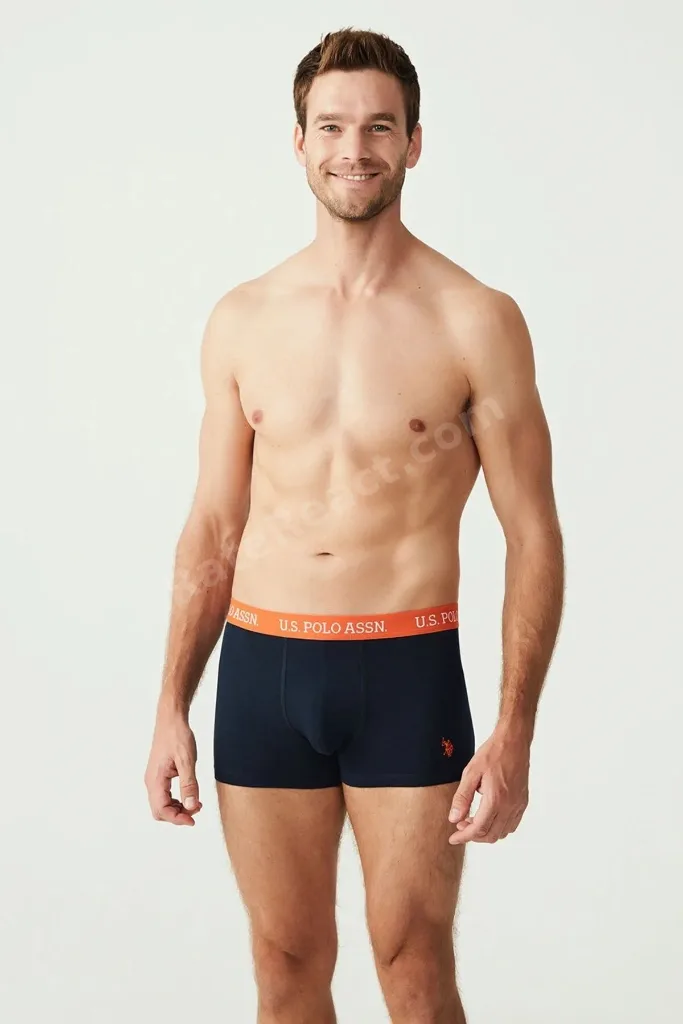 Erkek Lacivert 3 Lü Boxer