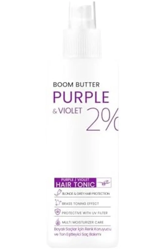 BOOM BUTTER Renk ve Saç Yapısını Koruyucu Purple Mor Saç Toniği 150ML 1219822