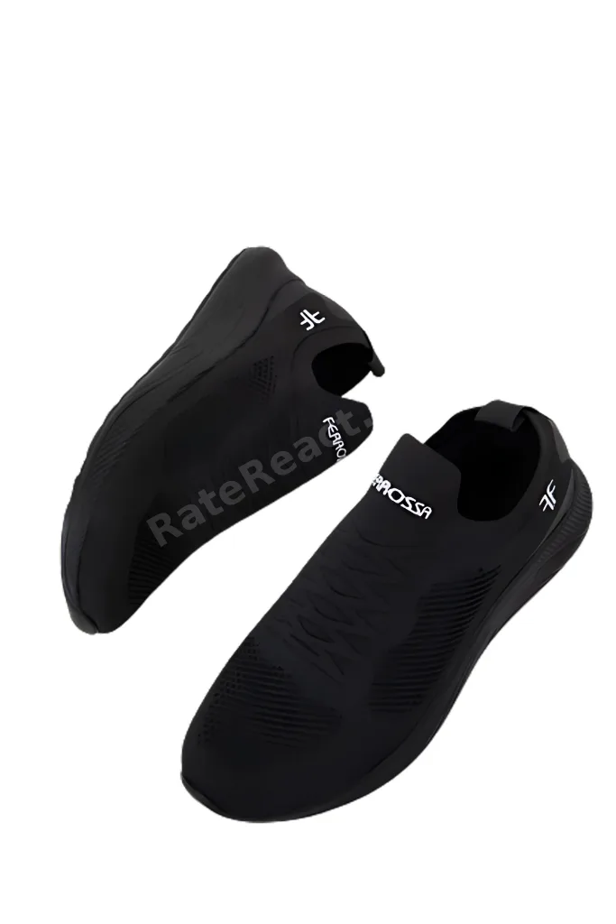 Ferrosa 041 Ortopedik Triko Siyah Rahat Unisex Spor Ayakkabı