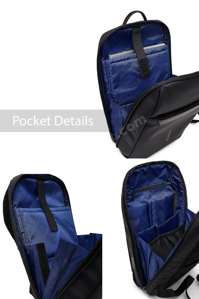 D-Pack Unisex Siyah Teknolojik Kumaş Sırt Çantası 25WBD30096F