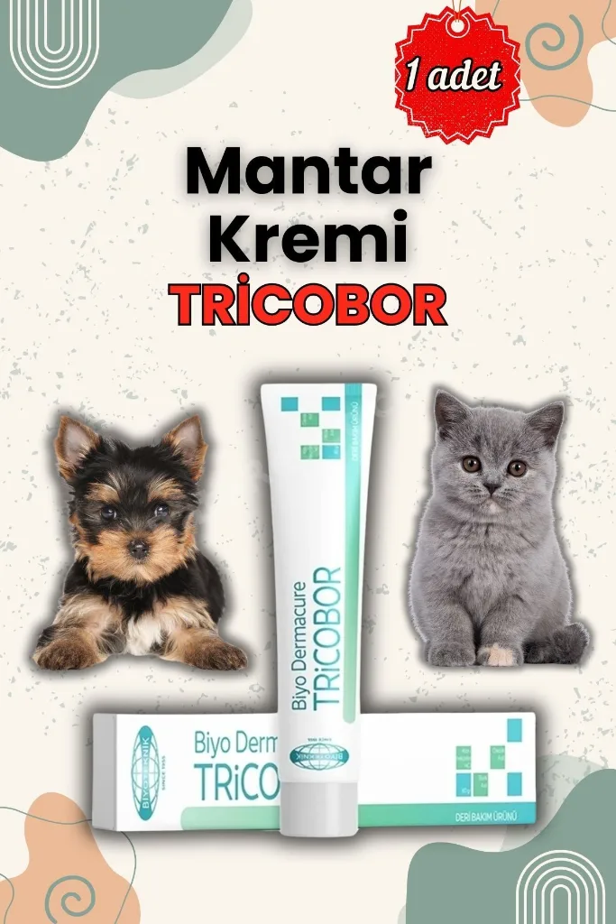 Tricobor Kedi Ve Köpekler Için Mantar Kremi Deri Kremi 80 gr X 1 Adet