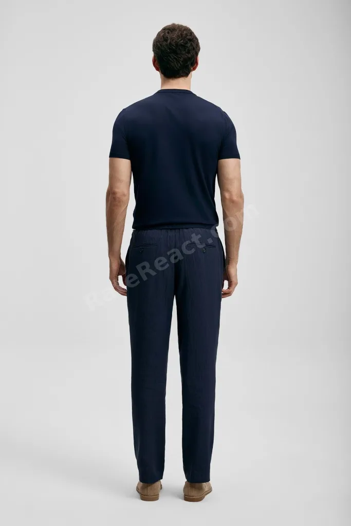 111090156 Tıno Erkek Modal Karışımlı T- Shirt Erkek T-Shirt LACİVERT