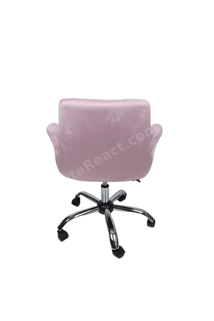 Krom Metal Ayaklı | Ofis, Çocuk Odası Çalışma Sandalyesi (Ayarlanabilir) MAKİ KOLLU