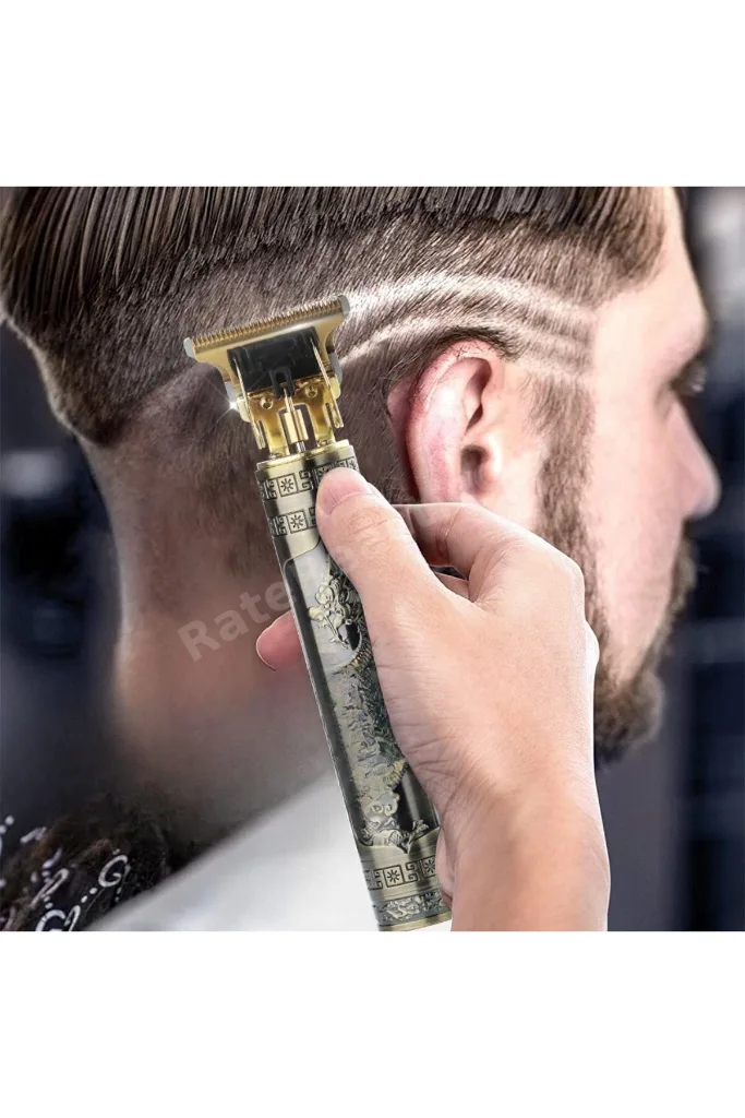 ® Vintage Görünümlü Güçlü 4 Farklı Başlıklı USB ŞarjlI Manuel Tıraş Makinası