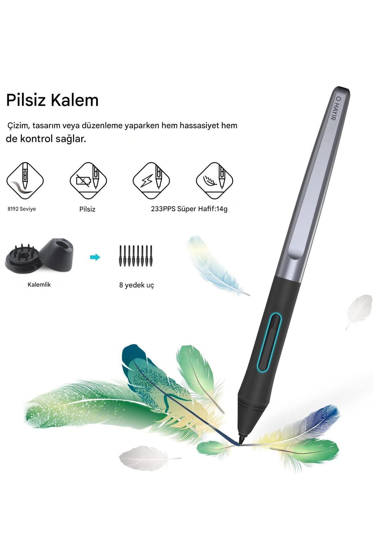 Inspiroy H640p 6.3" X 3.9" 6 Tuş Grafik Tablet Kalem