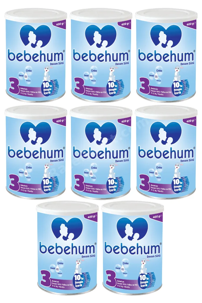3 Numara Teneke Devam Sütü 9-12 Ay 400 gr x 8 Adet