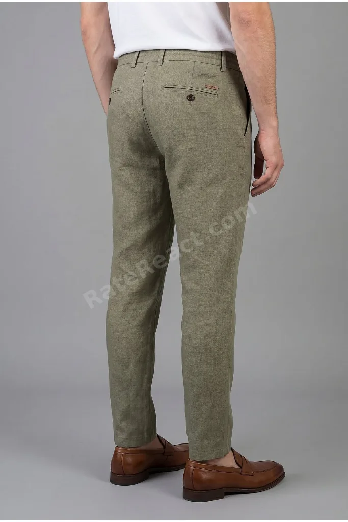 Haki Keten Jogger İpli Spor Pantolon