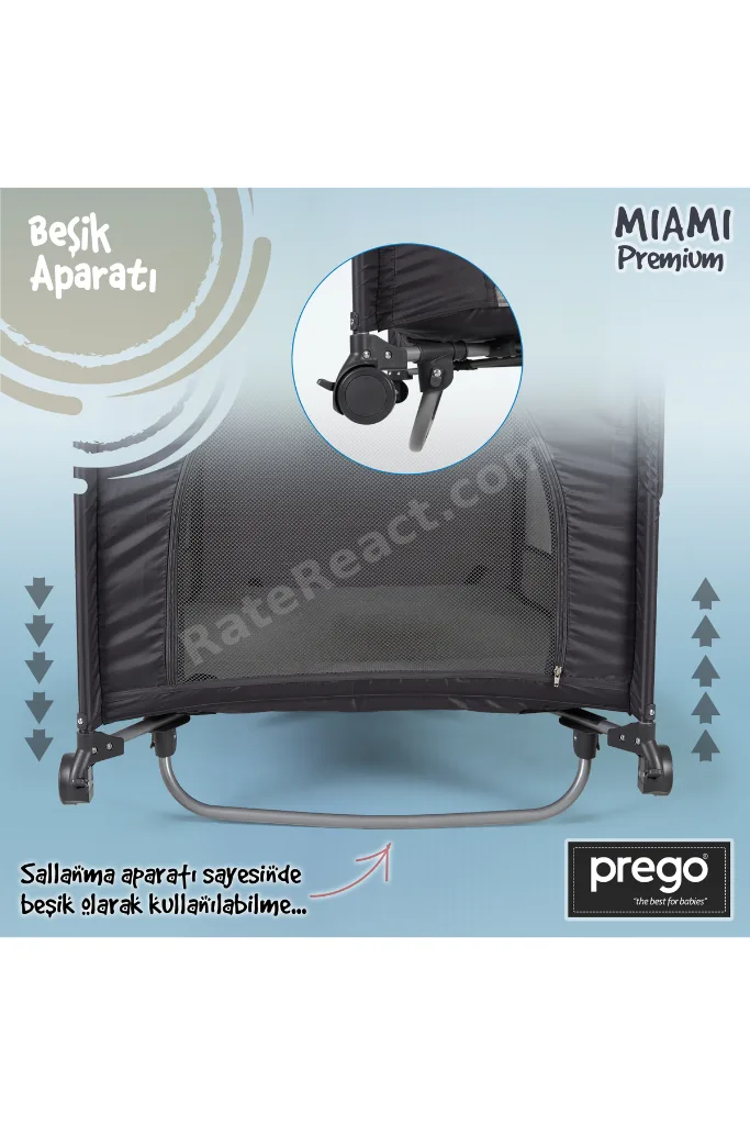 Miami Premium Dönenceli Anne Yanı Oyun Parkı 8040