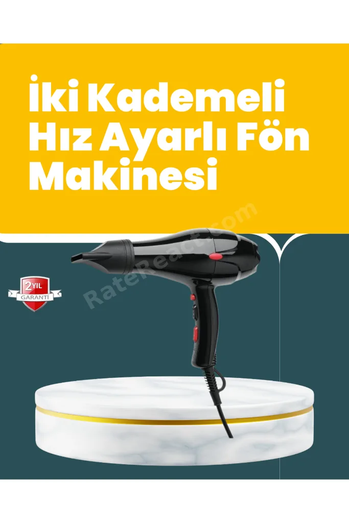 ShopletSell Tüm Saç Tipleri İçin 2200W Güçlü Fön Makinesi 1274129