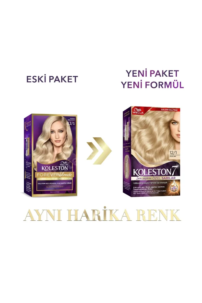 Koleston Supreme Kit Saç Boyası 12/1 Ekstra Küllü Sarı