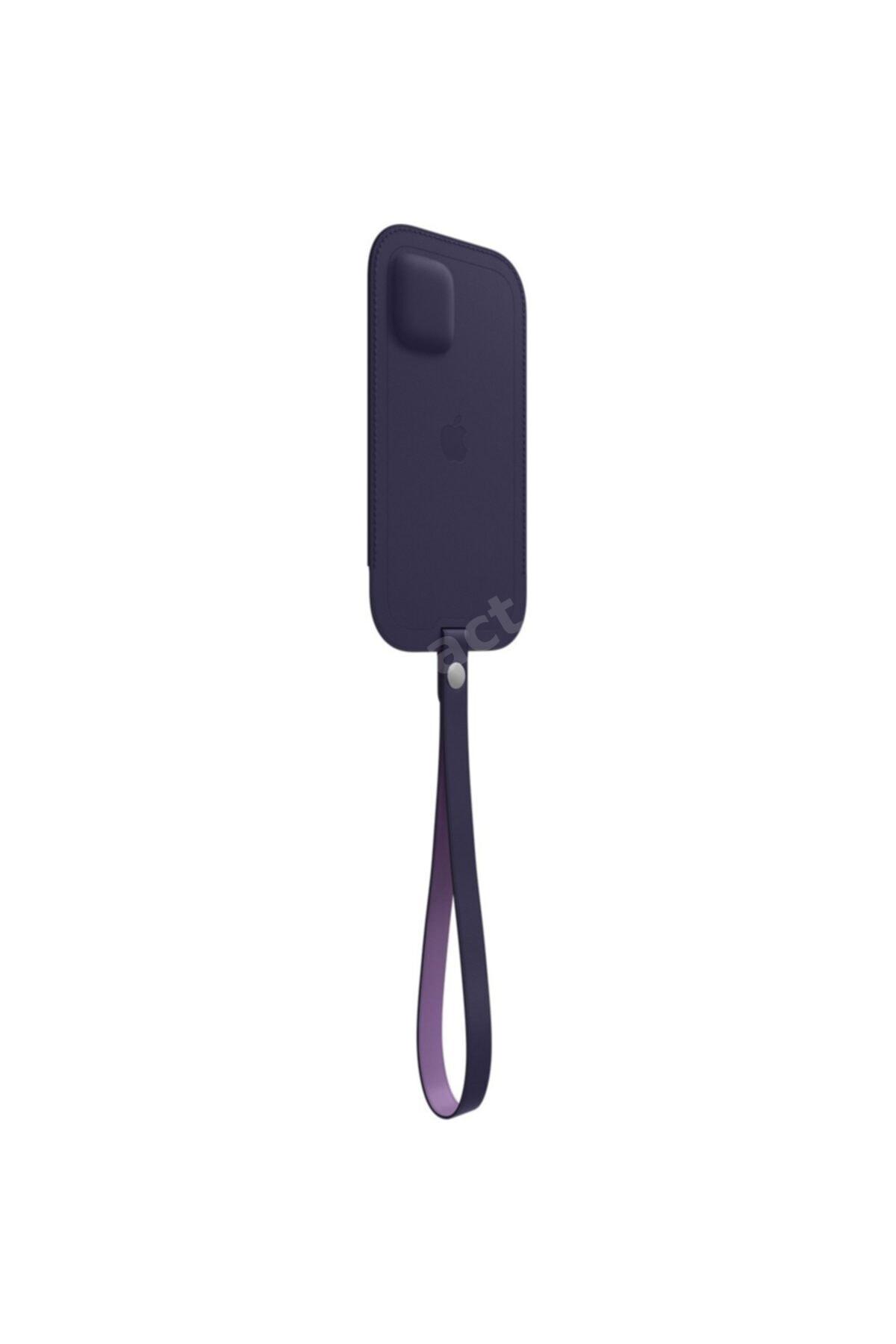 Iphone 12 Pro Max Için Magsafe Özellikli Deri Zarf Kılıf - Derin Mor - Mk0d3zm/a