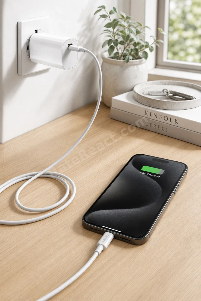 120W Süper Hızlı Şarj Cihazı Seti USB-C Turbo Adaptör