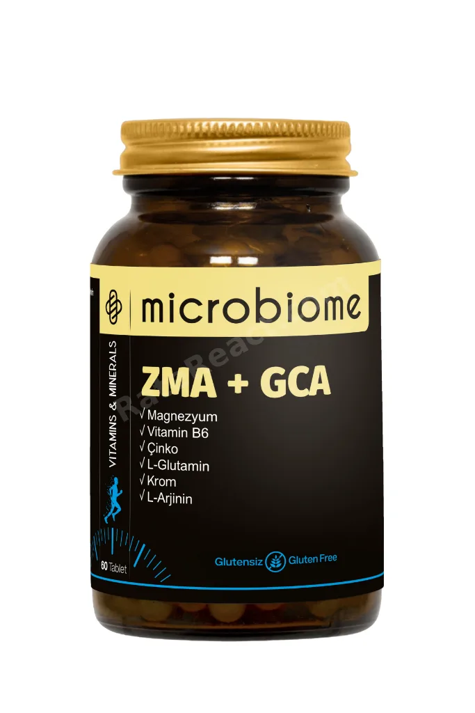 ZMA + GCA 60 Tablet (Magnezyum, Vitamin B6, Çinko, Krom, L-Arjinin ve L-Glutamin)