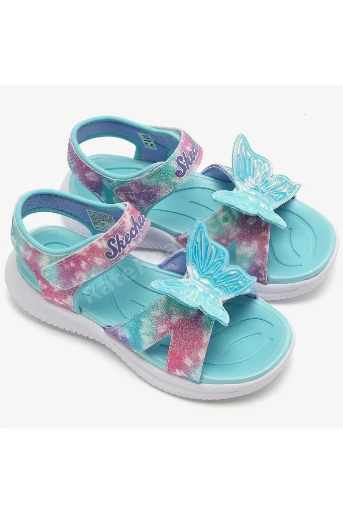 Jumpsters Sandal-Butterfly Brites 303109L Işıklı Ortopedik Çocuk Sandalet MAVİ