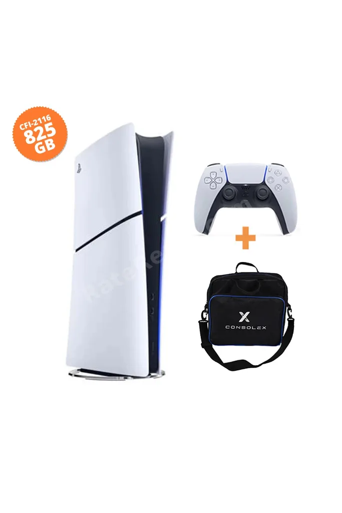 PlayStation 5 Slim Dijital (CFI-2116 Avrupa) 825GB + Tek Kol + ConsoleX Taşıma Çantası