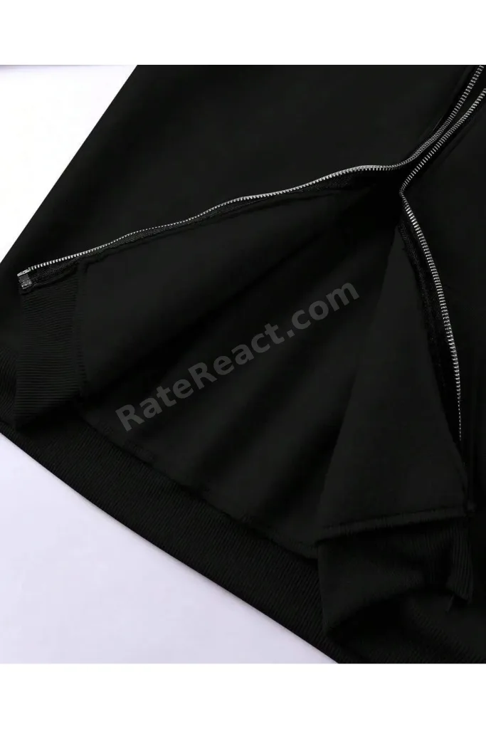 Kadın Moda Barclay Sokak Stili Hip-Hop Çift Katmanlı Kapüşonlu Sweatshirt Siyah