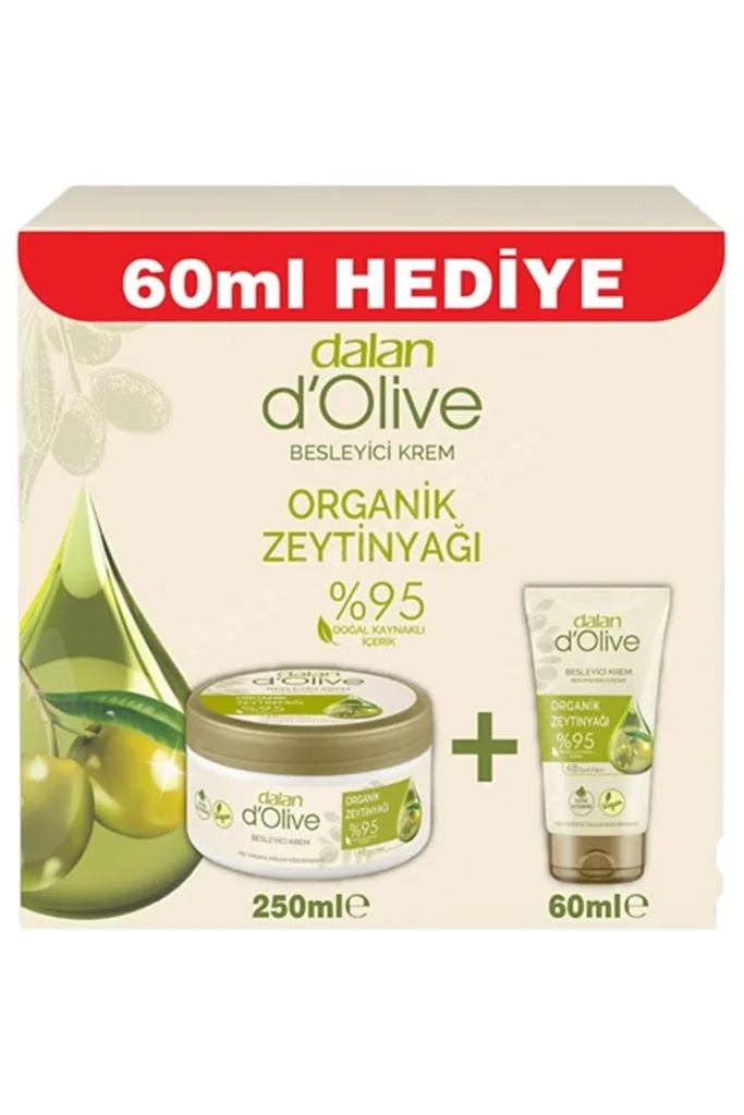 D'Olive Besleyici El & Vücut Kremi Seti 250 ml + 60 ml