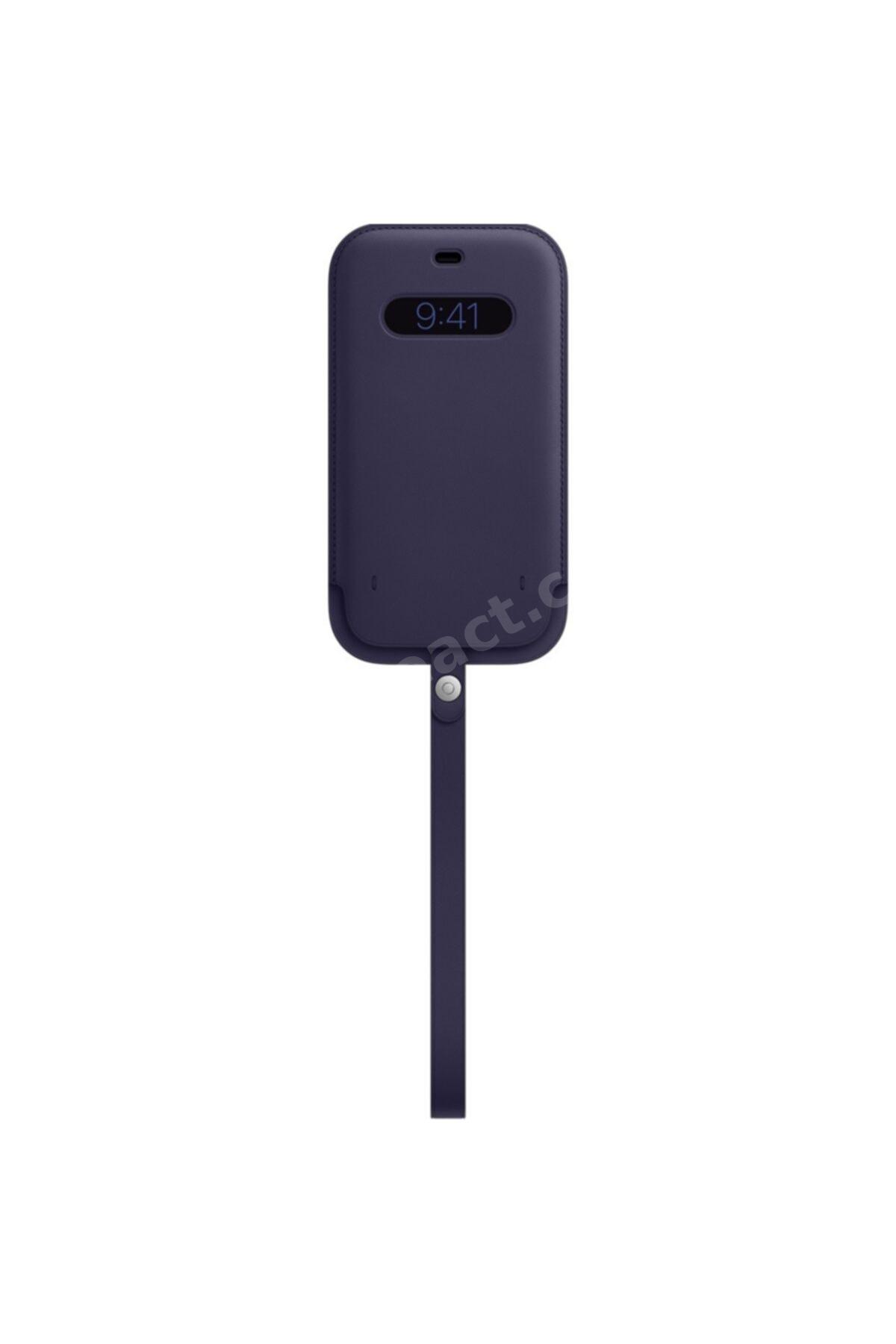 Iphone 12 Pro Max Için Magsafe Özellikli Deri Zarf Kılıf - Derin Mor - Mk0d3zm/a
