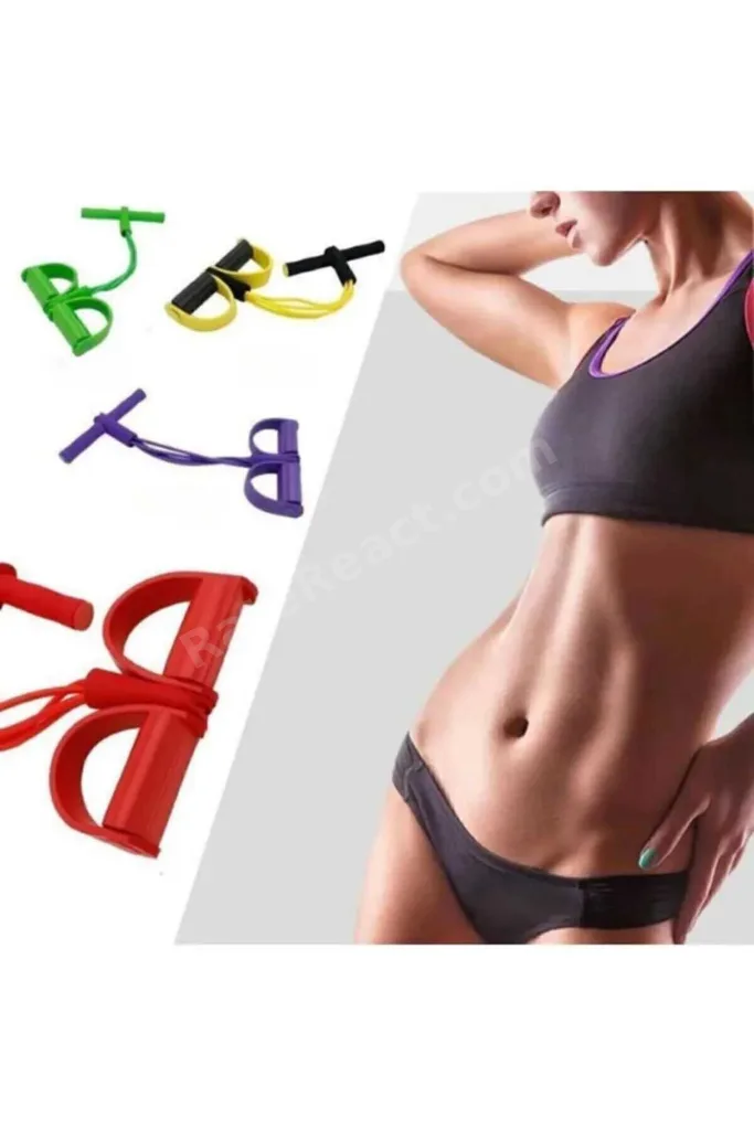 Pedallı Egzersiz Lastiği Pilates Direnç Bandı | Karın Kol Bacak Çalıştırma Fitness Lastiği