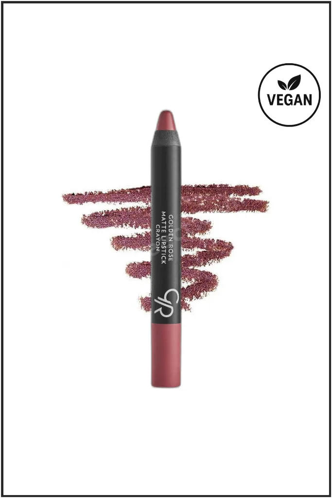 Matte Lipstick Crayon No: 12 - Besleyici Nemlendirici Mat Kalem Ruj